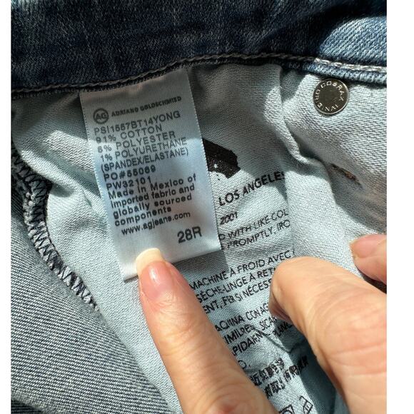 AG Adriano Goldschmied Prima Crop Cigarette Jeans Blue Women US 28 - Picture 9 of 14